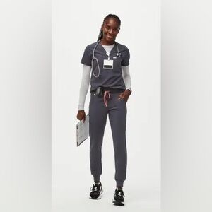 FIGS CHARCOAL and MAUVE Scrub Set